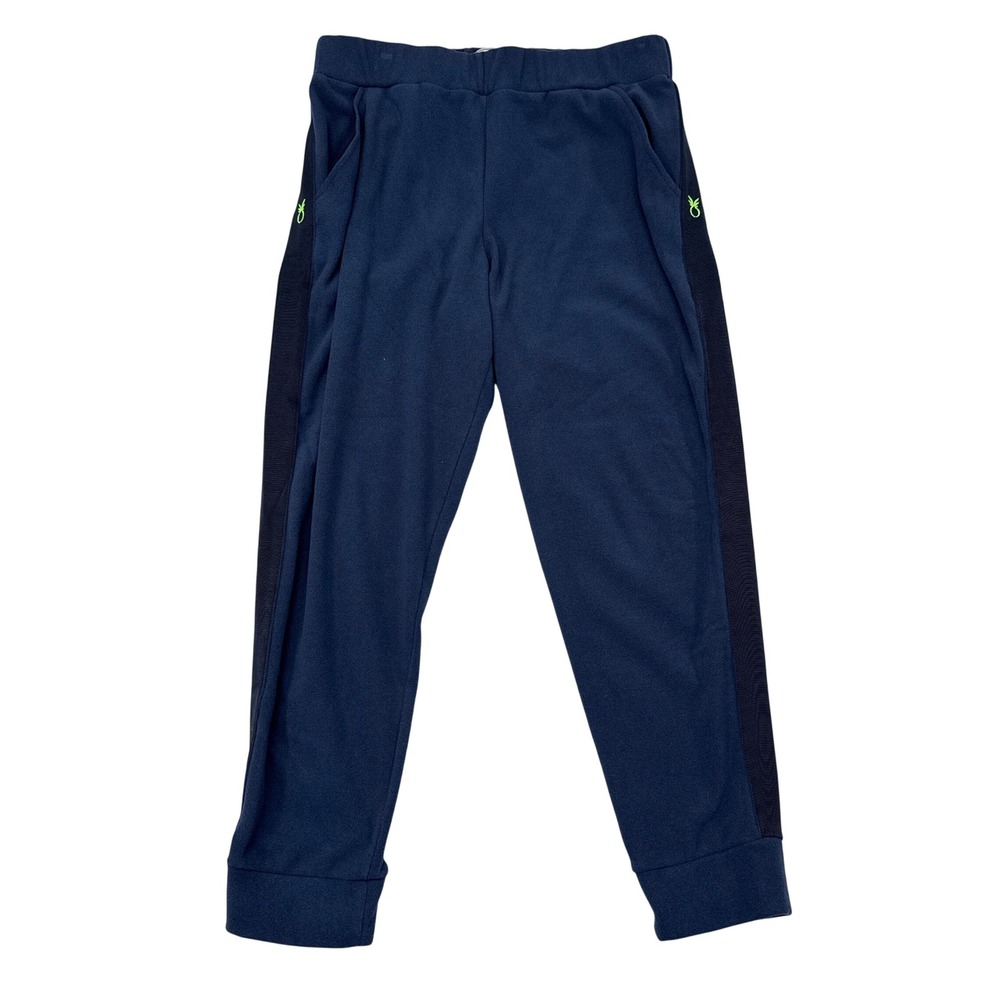 Dudley Stephens Jay Jogger Pants Womens Size Large Navy Blue Fleece Comfort